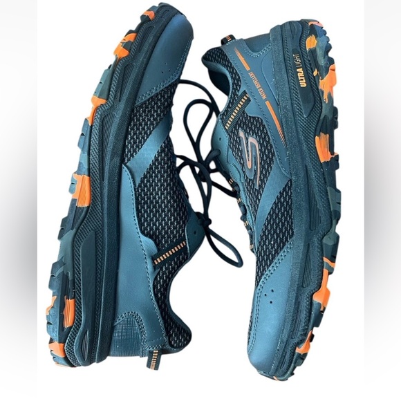 Skechers Ultralight Water
Resistant Gray Orange Men's 7.5 - Picture 3 of 4